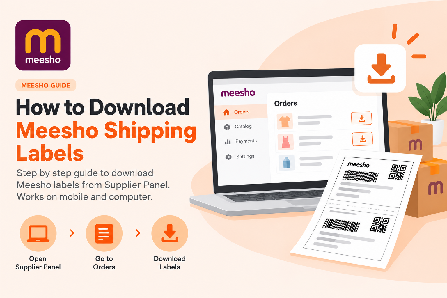 How to Download Meesho Shipping Labels